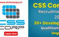 CSS Corp Notification 2022 – Applying for the 30+ Developer posts | Apply Online