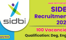 SIDBI Notification 2023 – Applying for the 100 Executive Posts | Apply Online